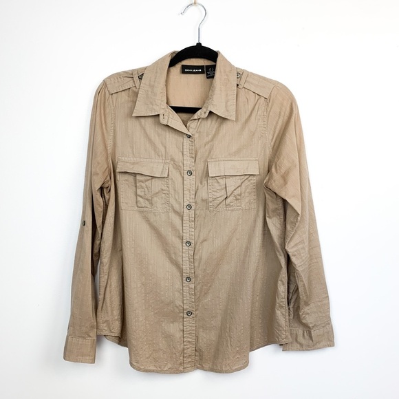 DKNY Jeans Button Up Long Sleeve - Picture 1 of 10